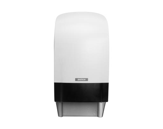 Dispenser, Katrin Toiletpapir system 2 ruller hvid plast//