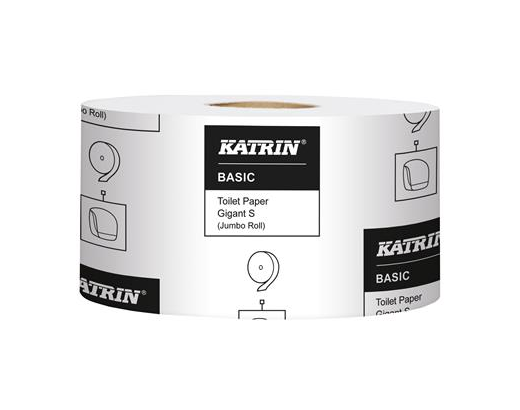 Toiletpapir Katrin Gigant Basic S 1-lag 265 m. hvid//