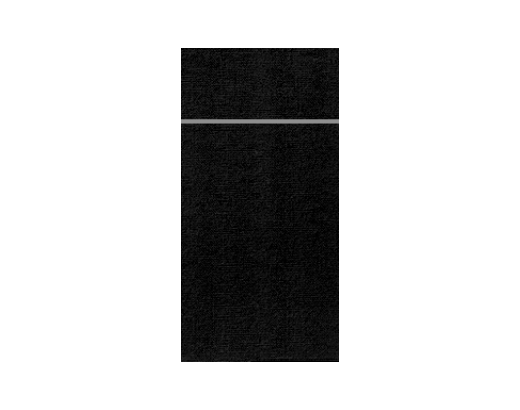 Duniletto fold serv. t. bestik 40x48 cm - sort//#