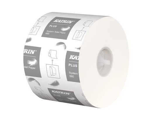 Toiletpapir Katrin Plus System 680 2-lags 85 m.//