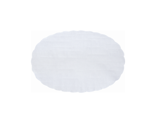Fadpapir / kagepapir præget oval 36x52 cm. hvid PAKKE//!!