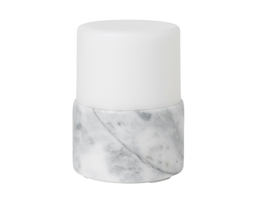 Lysestage LED bright marmor 105x75 mm Granitgrå#