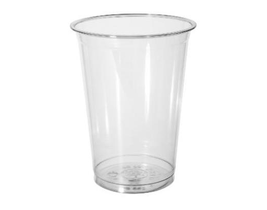 Plastglas 50cl. mrk. 0,4 klar H:125x Ø95 mm rPET Pulsar