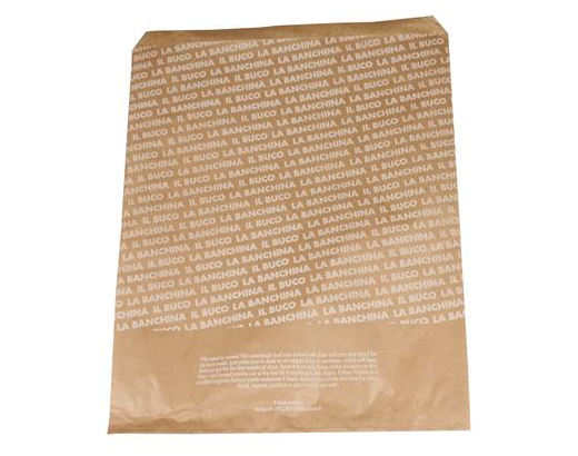 Brødpose/bagerpose papir Buco/Banchina 21x27,5 cm.