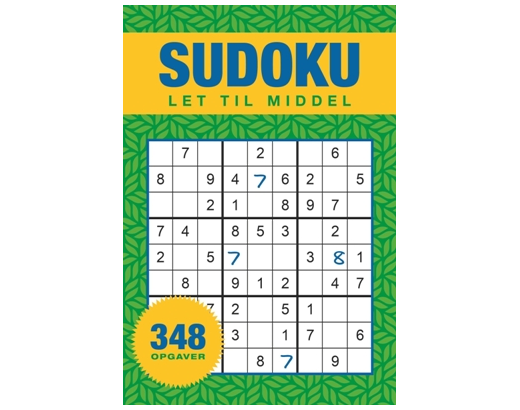 Sudoku opgavebog Let-middel vejl udsalg 49,95//