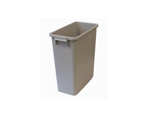Affaldsbeholder/melspand 60 ltr. 280x560x600 mm grå