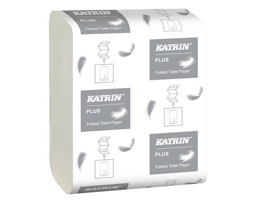 Toiletpapir bulk Katrin plus ark, 2-lag 10x23 cm//