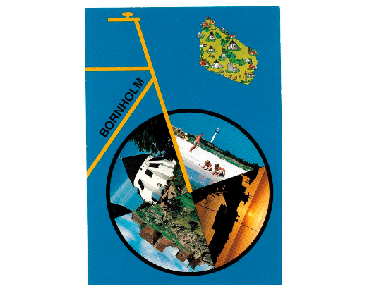 Postkort 42 Cykel Bornholm 10,5x15 cm//!!