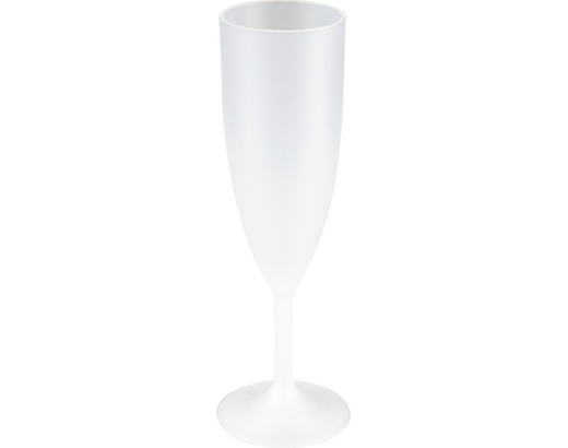 Champagneglas PP 20/Ø5,7 cm. 15 cl/22 cl. frosted REUSABLE#