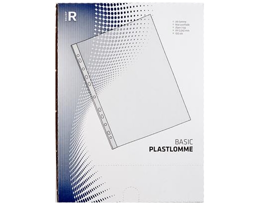 Plastlomme Premium mat A4 0,09 mm refleksfri 100 stk