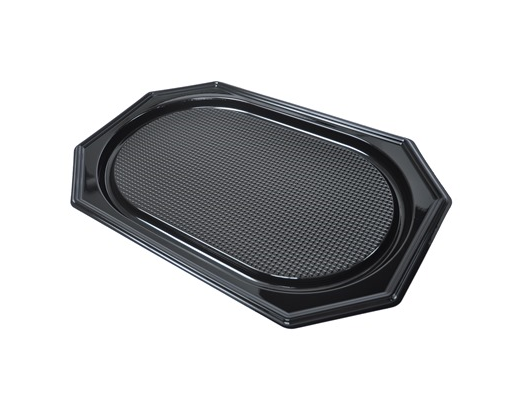 Serveringsfad, 54x36x3cm, sort, RPET, stor#