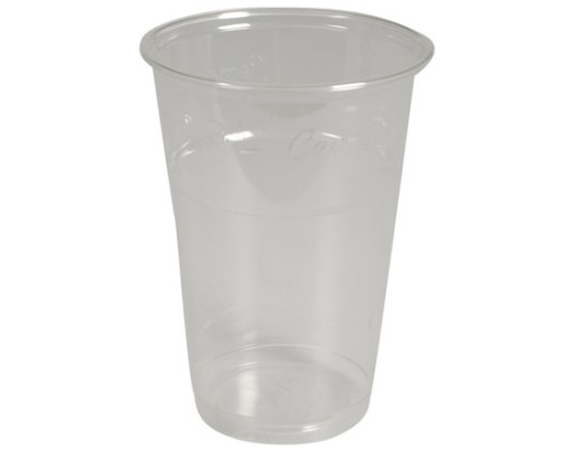 Plastglas 25 cl. H:88 mm Ø78 mm. PLA klar (bionedbrydelig)