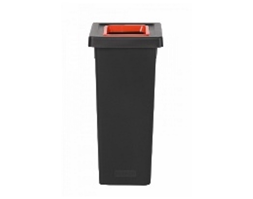 Affaldsspand Style 53L 74x33x33 cm inkl. sort/rødt låg#