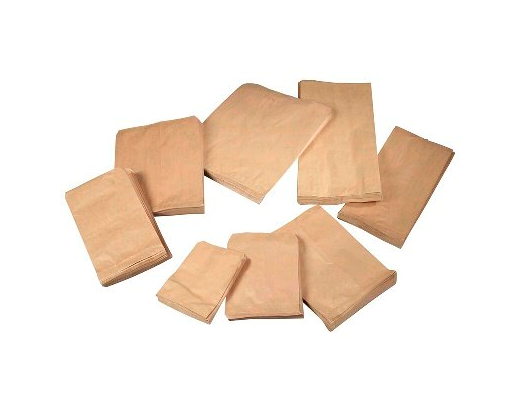 Brødpose/bagerpose papir 10 kg. sidefals 310/90x535mm brun