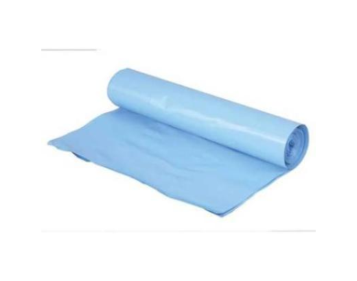 Plastsæk LDPE 55x103cm. 60 ltr. 100 my blå