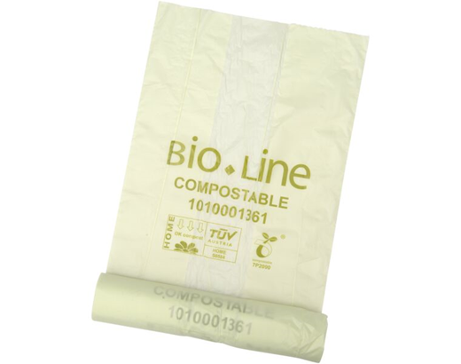 Biopose komposterbar 45x45 cm 15 ltr. transparent grøn#