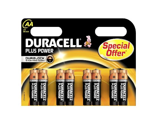 Batteri Duracell Plus Power AL AA LR06 8 stk. pakn.