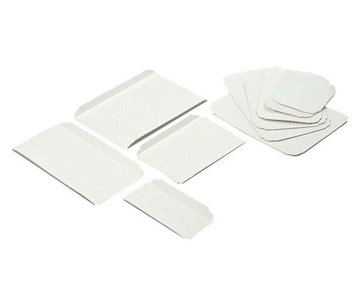 Kagepap/ tallerken 104x165mm. hvid