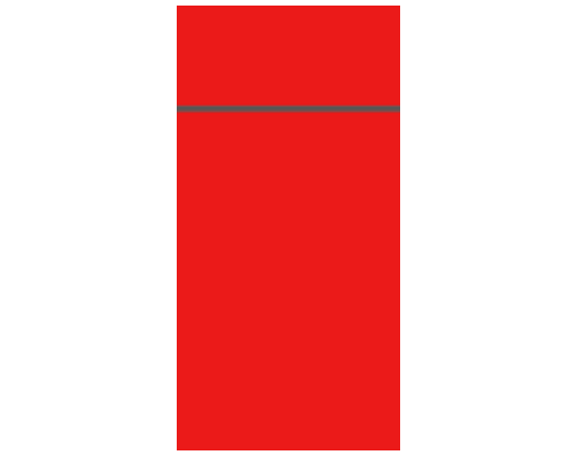 Duniletto Slim fold serv. t. bestik 40x33 cm - rød#