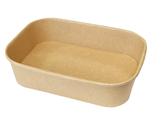 Madboks 172x120x41 mm. 500 ml. kraft+PP brun/ nature