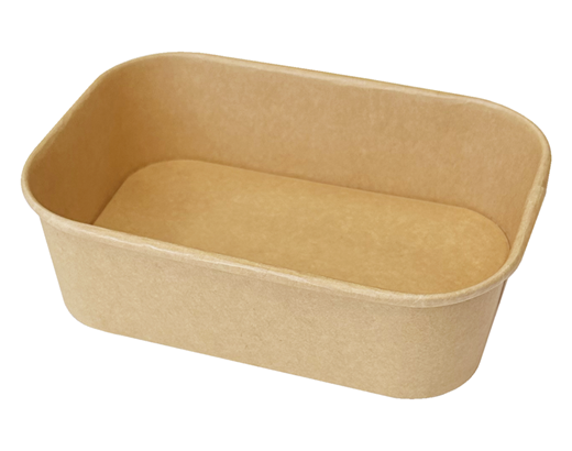 Madboks 172x120x51 mm. 650 ml. kraft+PP brun/ nature