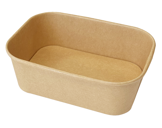 Madboks 172x120x58 mm. 750 ml. kraft+PP brun/ nature