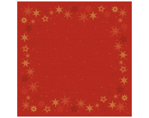 Dunisilk stikdug 84x84 cm Star Stories rød (JUL)#