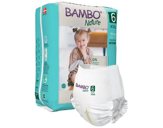 Børnebukseble Bambo Nature ECO16+ kg str. 6#