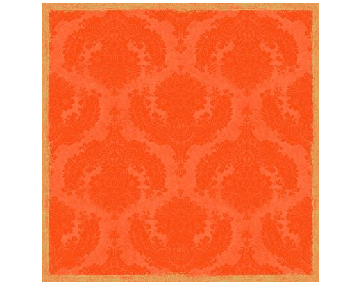 Dunicel Stikdug 84x84 cm. Design Royal Sun Orange#