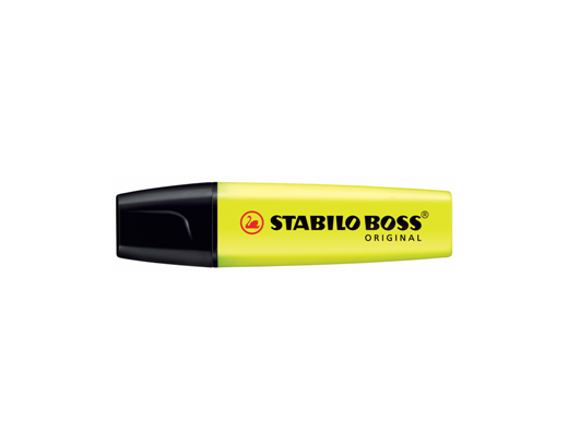 Tekstmarker/highlighter Stabilo Boss gul