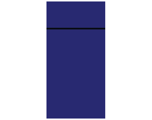 Serviet Dunisoft bestiklomme 40x33 cm.1/8 fld. Bio Mørkeblå#