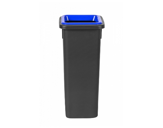 Affaldsspand Style 20L 51x26,5x23,5 cm sort/blåt låg#