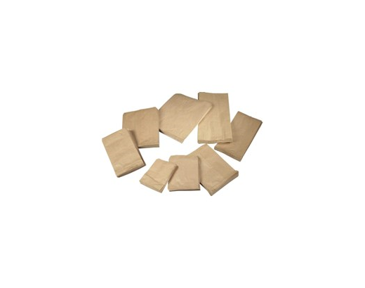 Brødpose/bagerpose papir 0,5 kg 17x21,5 cm. brun