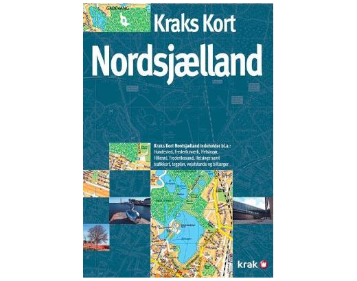 Kraks kort Nordsjælland//vejl.179,95