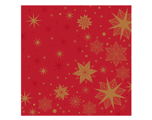 Serviet Dunisoft/airlaid Bio 40x40 cm Stargazing Red(JUL)#
