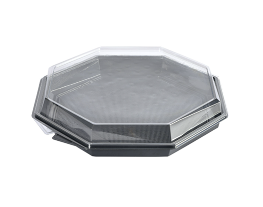 Octaview bakke m/ låg 1-rum 305x305x60 mm. grå 1869 ml.