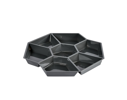 Indsats til octaview boks 283x283x25 mm 7 rum grå#