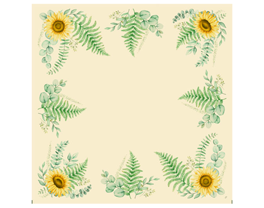 Stikdug Dunicel BIO 84x84 cm Sunflower Dre#