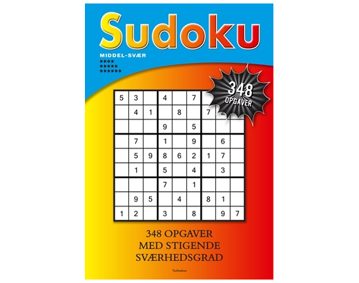 Sudoku opgavebog Middel-svær vejl udsalg 49,95