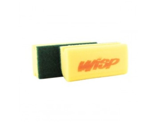 Håndsvamp WISP KRAFTIG 7x15x4,5 gul/grøn pakke//
