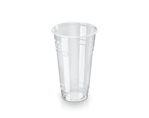 Plastglas 62 cl. mrk.0,5 Ø96 mm.PLA klar(bionedbrydelig)//#