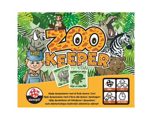 Zoo Keeper Danspil kortspil  vejl udsalg 69,95