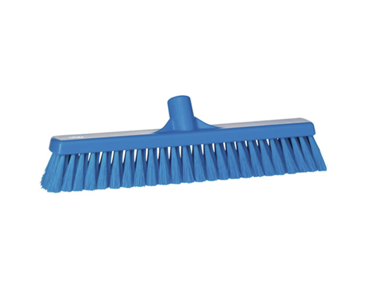 Fejekost Vikan m/gevind blød/stive børster 41 cm. BLÅ#