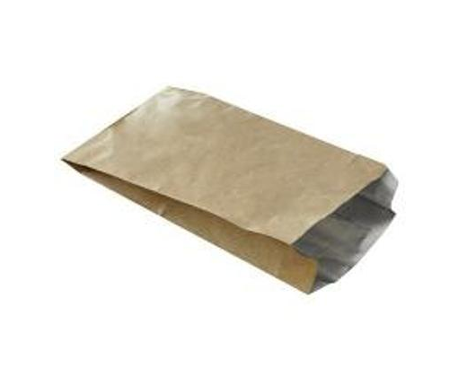 Grillpose med aluindlæg 18+6,5x33 cm. cm. brun/ nature#