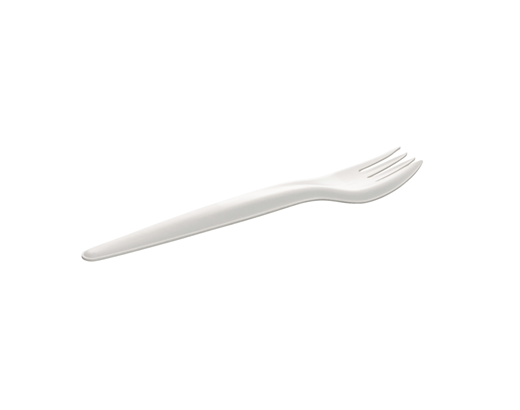 Spisegaffel papir 17 cm. hvid