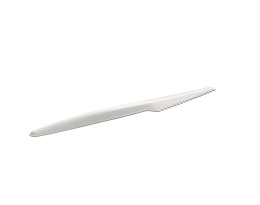 Spisekniv papir 17 cm. hvid