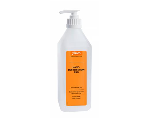 Hånddesinfektion Plum Flyd. 85% ethanol 600 ml m/pumpe#