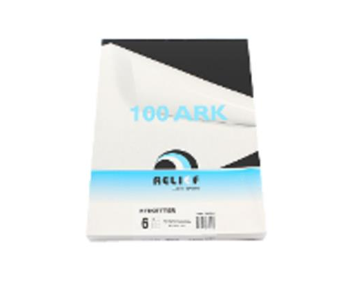 Label/etiket Relief 99,1x93,1 mm.6 stk.pr.ark.100 ark/pk.#