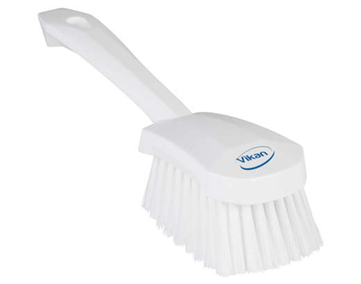 Vaskebørste blød, kort skaft Vikan 27 cm. hvid#