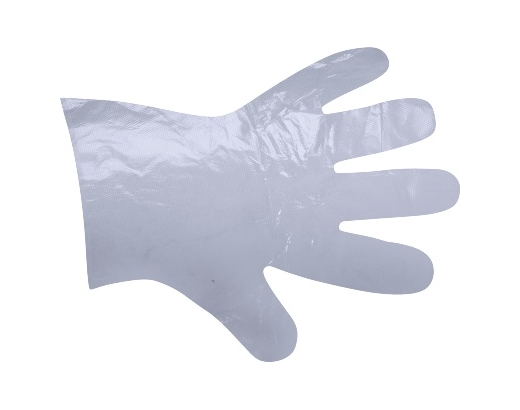 Handske Quick textureret på yderside, LDPE, medium
